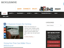 Tablet Screenshot of bicycleuniverse.info